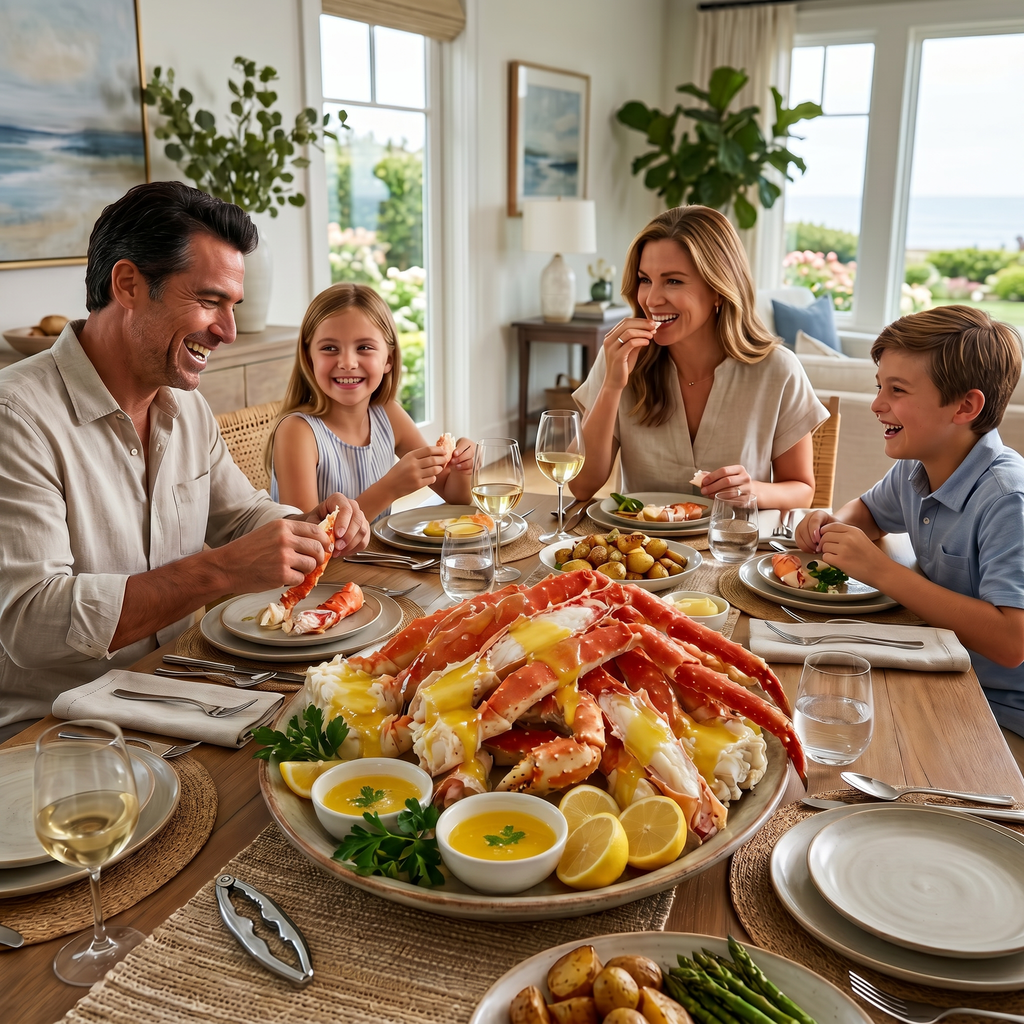 Premium Wild-Caught King Crab Legs – Sweet, Tender & Restaurant Quality Seafood