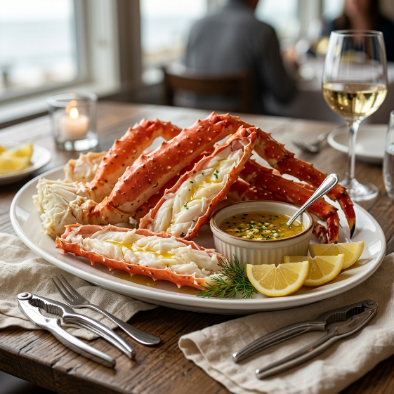 Premium Wild-Caught King Crab Legs – Sweet, Tender & Restaurant Quality Seafood